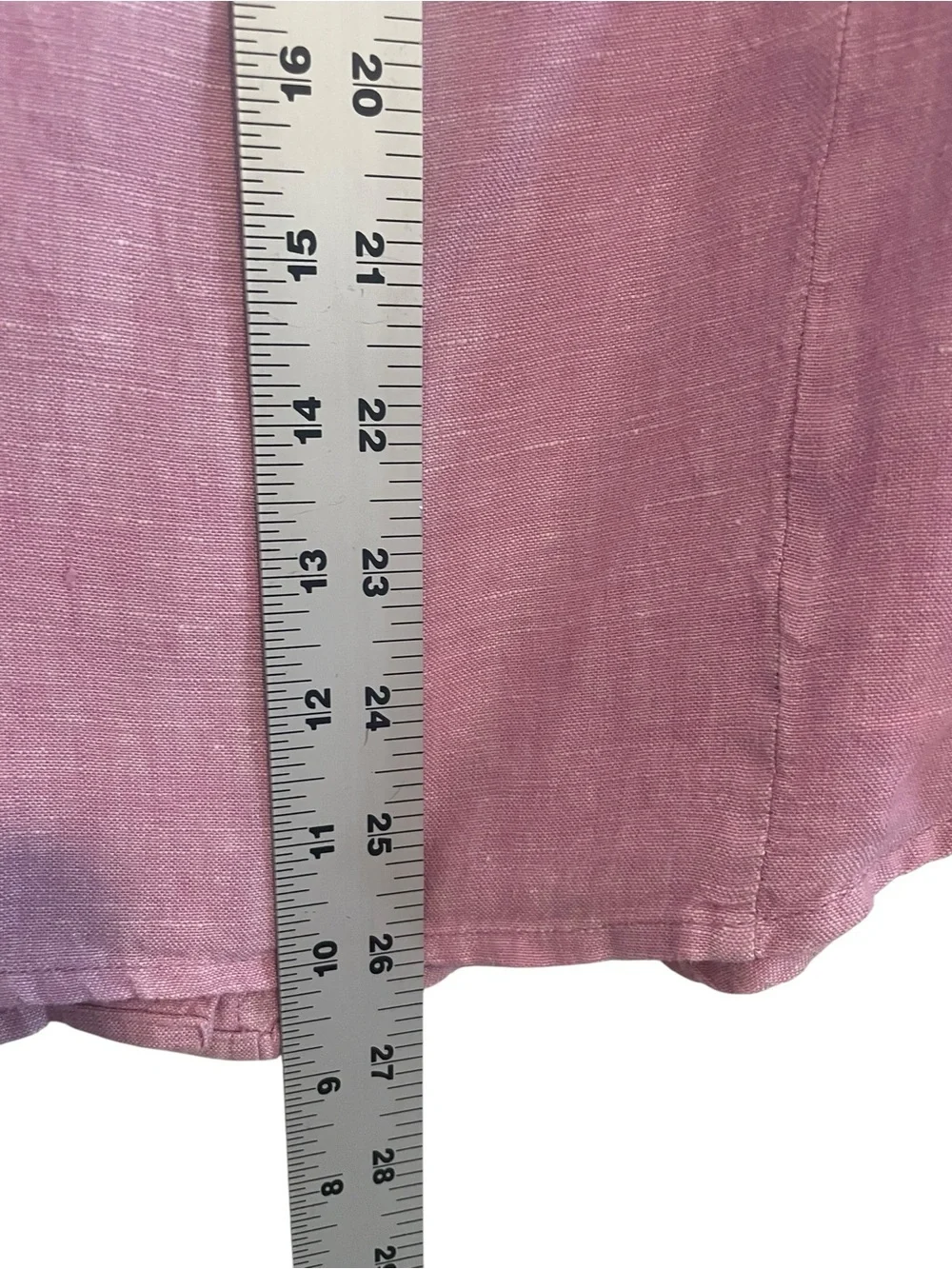 BAIRD McNUTT IRISH LINEN for J.CREW  Slim Collared Shirt Women's Sz 10 Pink
